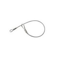 Câble acier double boucles - longueur 17,5 cm
