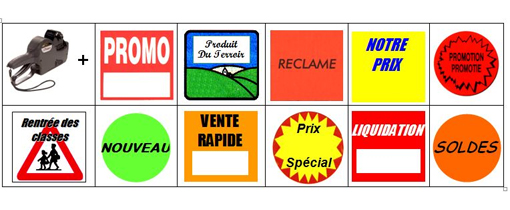 Etiqueteuse pour étiquettes  29 x 28 mm